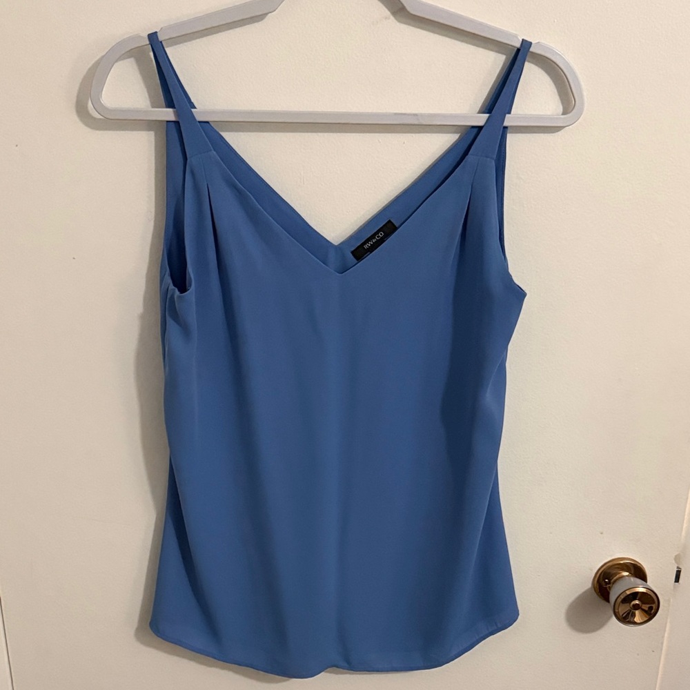 RW&CO. Blue V-Neck Camisole